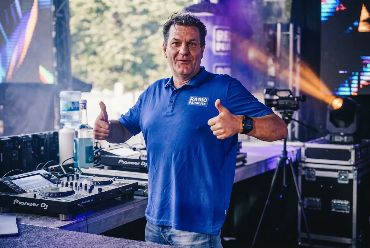 Manuel Prothmann bei Open-Air Event